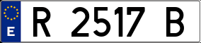 Trailer License Plate